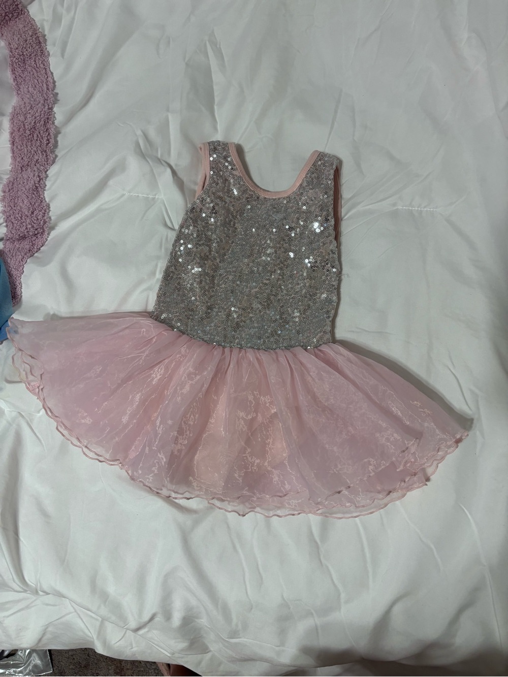 Sparkle Pink Sequin Ballet Costume Dress - Kids